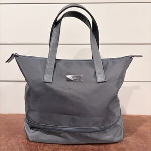 Calvin Klein Chic Minimal Gray Nylon Tote Travel Work Gym Shoe Storage NWOT